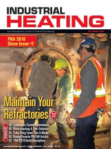 Industrial Heating Magazine - OCTOBER 2018
